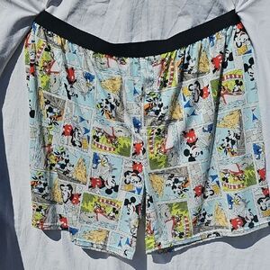 Disney Mickey Mouse And  FriendsCartoon Print Shorts Size XXL Men Or Women